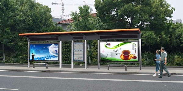 無極縣定制公交候車亭、站牌、垃圾箱等街具