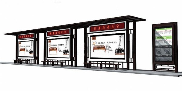 城市公交候車亭整改為城市形象加分